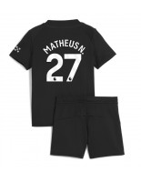 Manchester City Matheus Nunes #27 Bortedraktsett Barn 2025-26 Korte ermer (+ bukser)